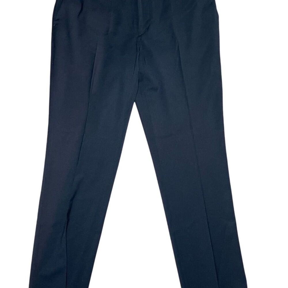 Perry Ellis Men's Slim Fit Black Dress Pants Size Standard 32x30 Business